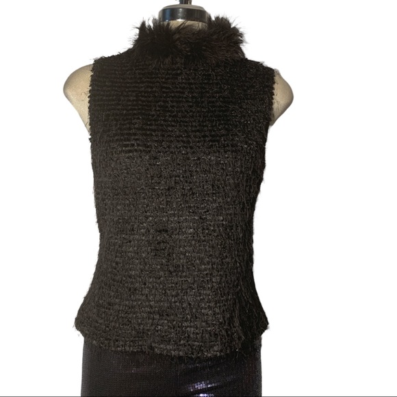Black Fency Top Sleeveless Size M - Picture 15 of 16